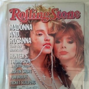 Vintage Rolling Stone Magazine May 9, 1985 Madonna & Rosanna
